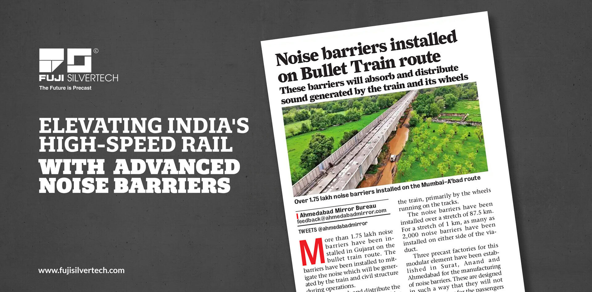 Elevating India's High Speed Rail with Advanced Noise Barriers